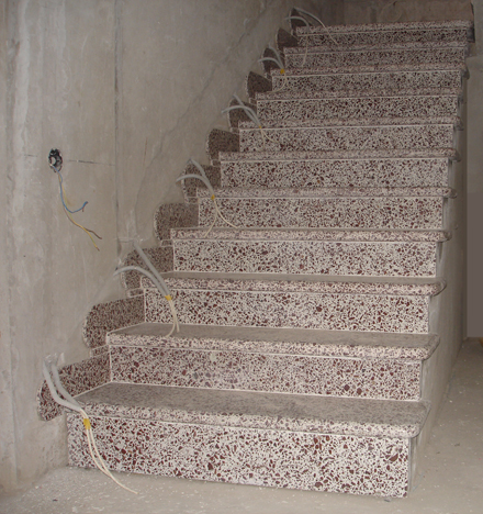 отделка монолитной лестницы